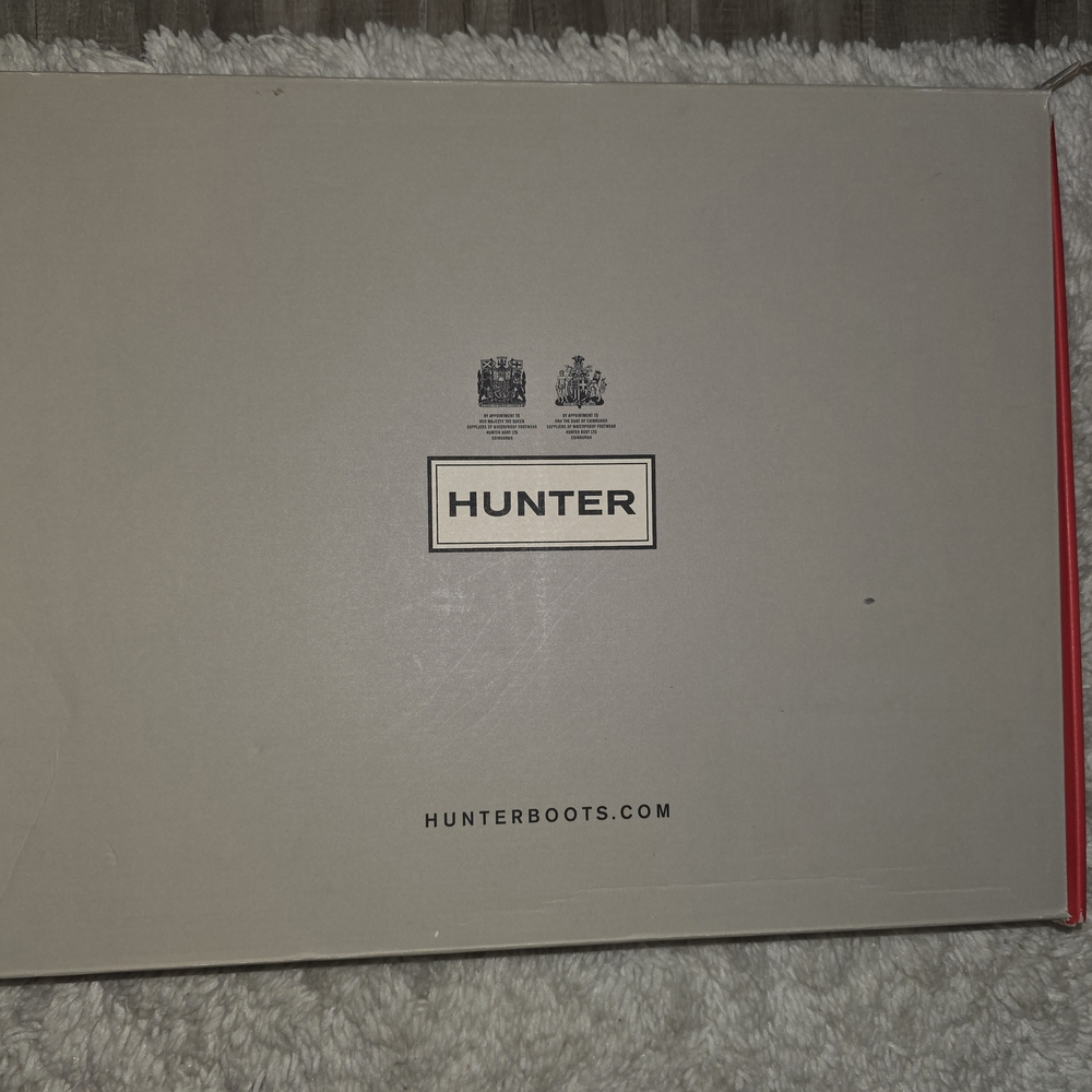 NWT Hunter Women's Beige TALL heel Rain Boots Sz 7 - Picture 12 of 13